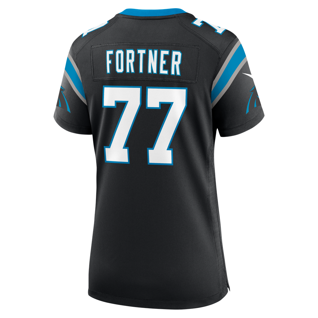 Luke Fortner Carolina Panthers Nike Women's Team Game Jersey -  Black
