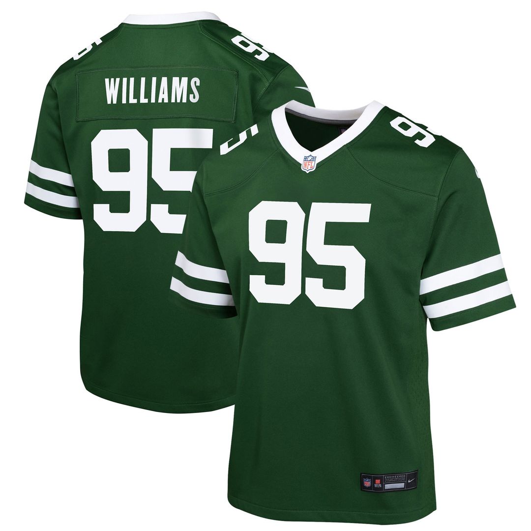 Quinnen Williams New York Jets Nike Youth Game Jersey - Green
