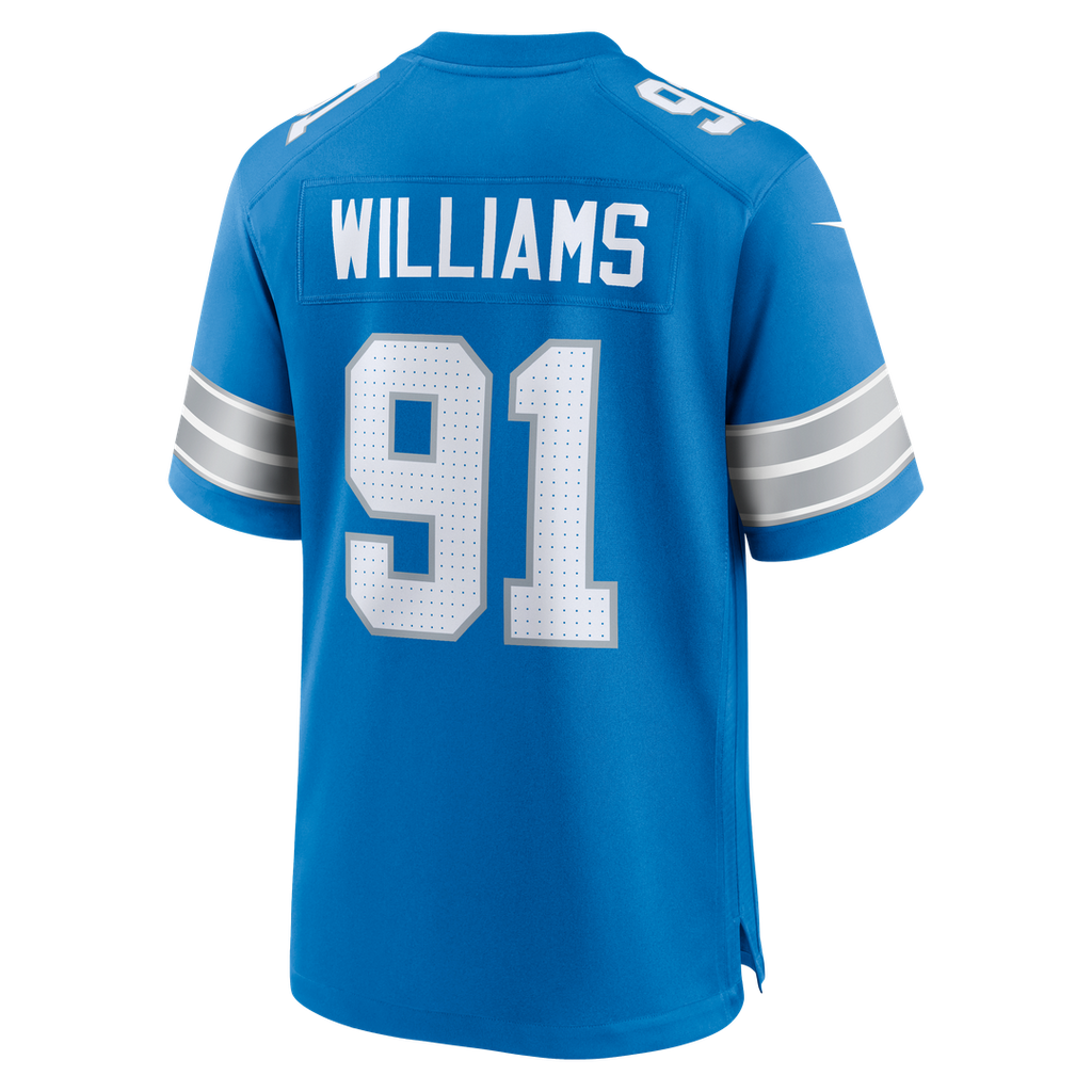 Tyleik Williams Detroit Lions Nike Team Game Jersey -  Blue