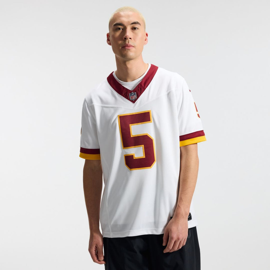 Jayden Daniels Washington Commanders Nike Vapor F.U.S.E. Stitched Limited Jersey - White