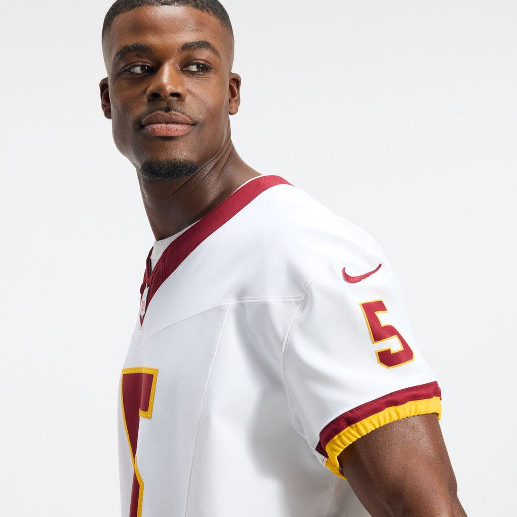 Jayden Daniels Washington Commanders Nike Alternate 2 Super Bowl Era Vapor F.U.S.E. Elite Jersey - White