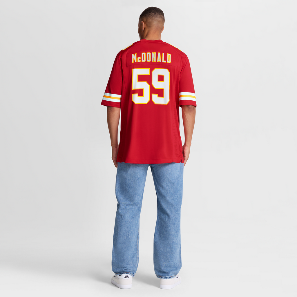 Cooper McDonald Kansas City Chiefs Nike Team Game Jersey -  Red