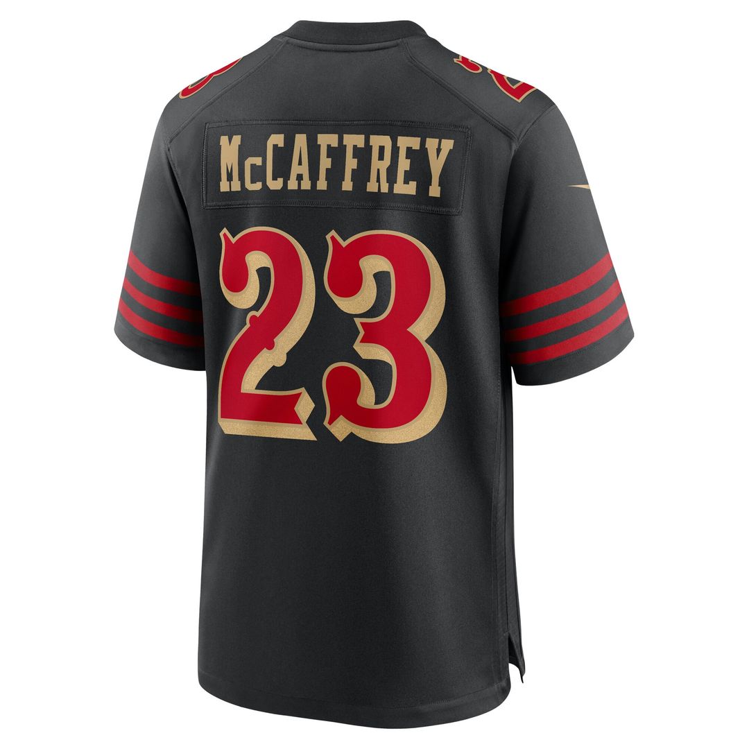 Christian McCaffrey San Francisco 49ers Nike 2025 Rivalries Collection Game Jersey - Black