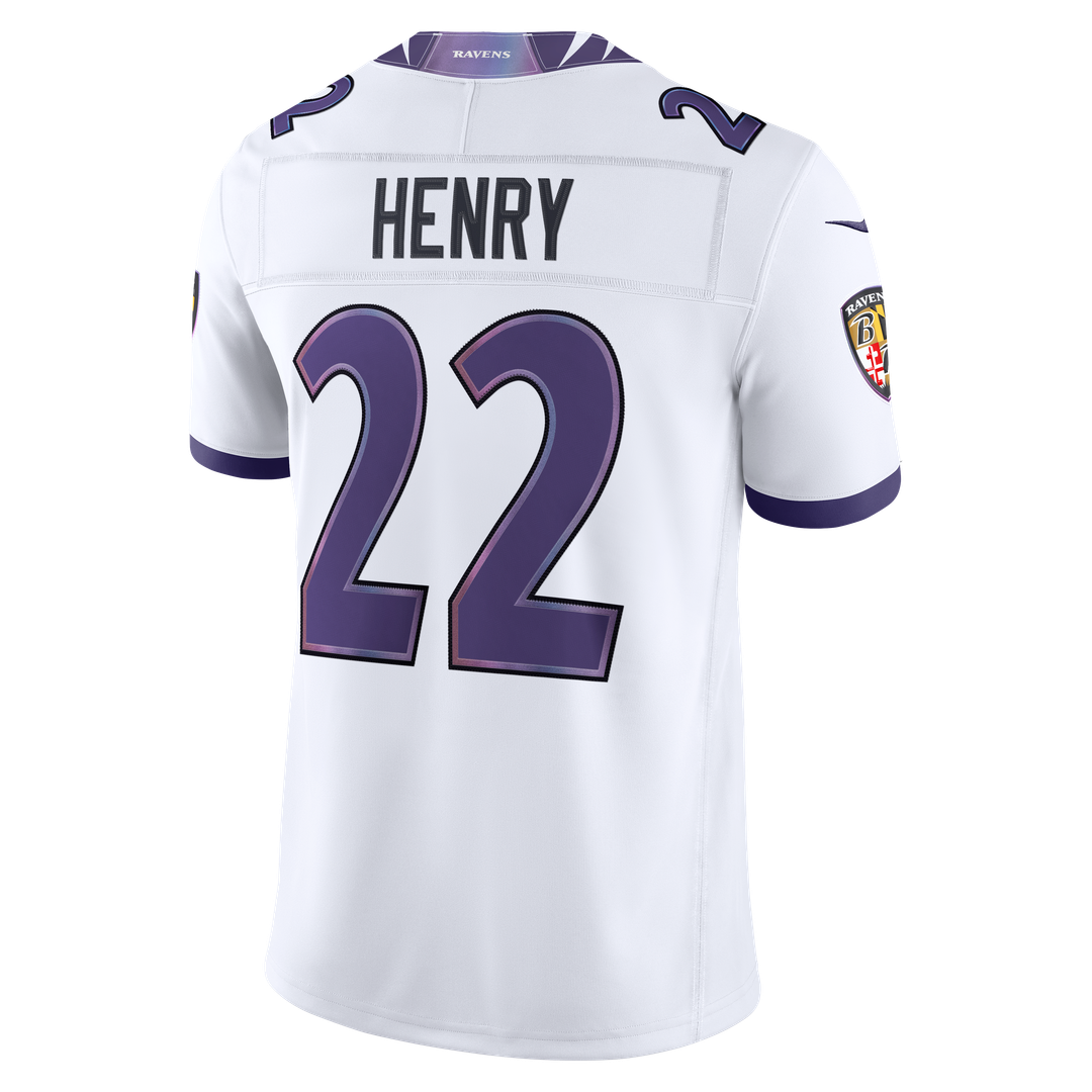 Derrick Henry Baltimore Ravens Nike Vapor F.U.S.E. Stitched Limited Jersey - White