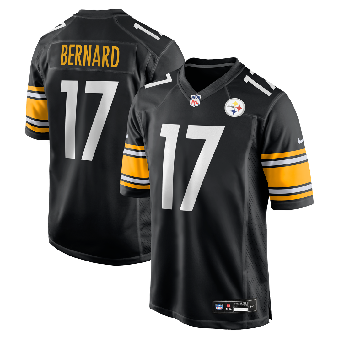 Germie Bernard Pittsburgh Steelers Nike Game Jersey - Black