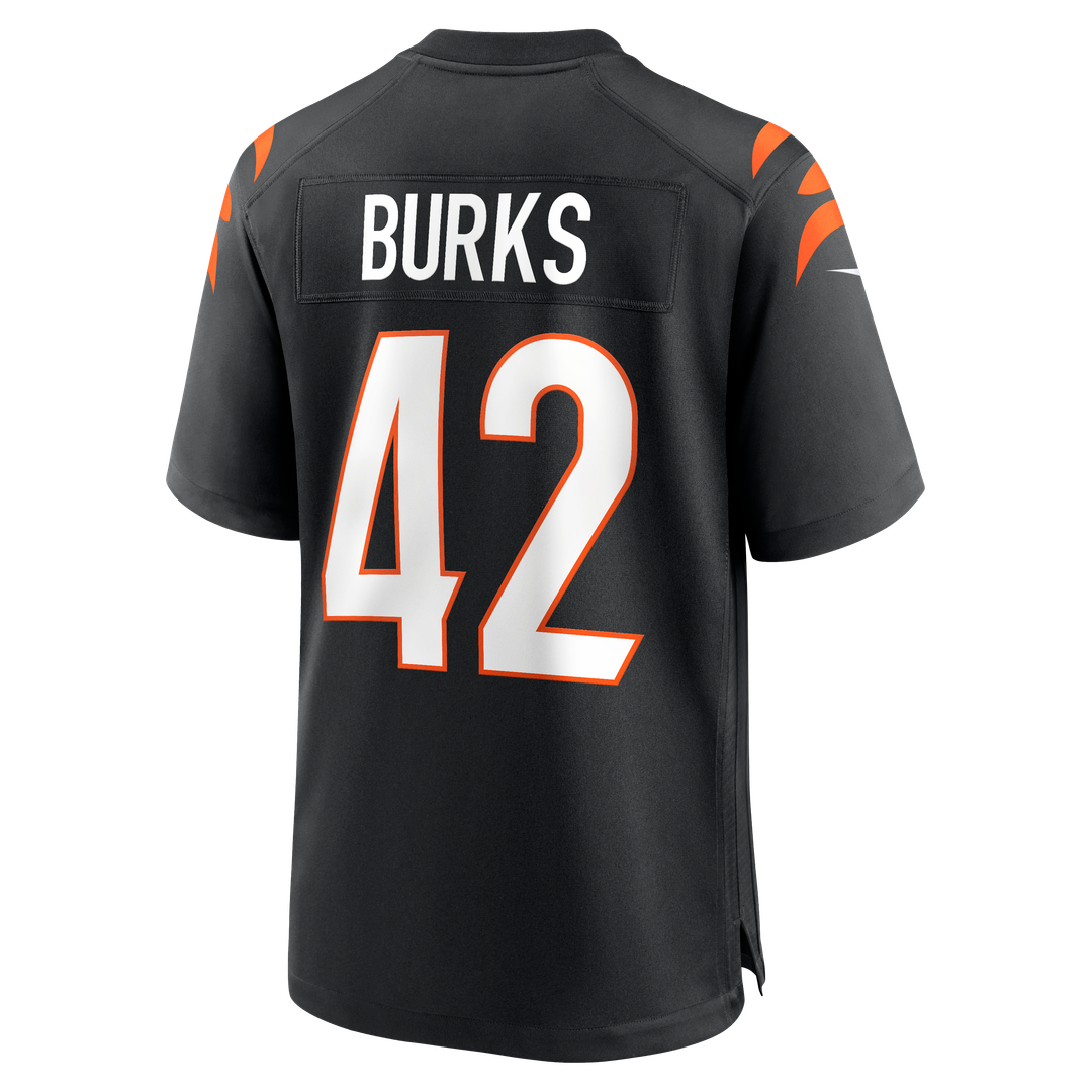 Oren Burks Cincinnati Bengals Nike Team Game Jersey -  Black