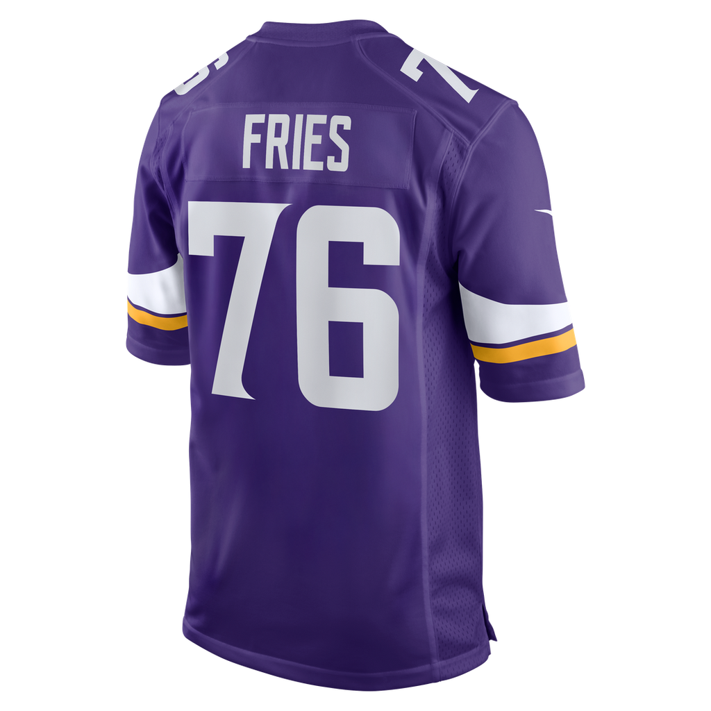Will Fries Minnesota Vikings Nike Team Game Jersey -  Purple