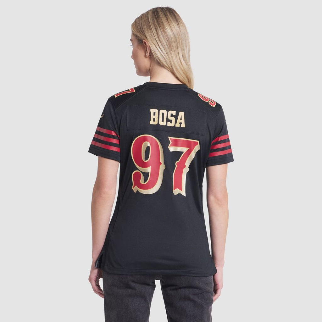Nick Bosa San Francisco 49ers Nike Women's 2025 Rivalries Collection Game Jersey - Black