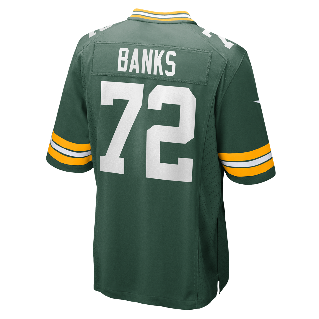 Brant Banks Green Bay Packers Nike Team Game Jersey -  Green