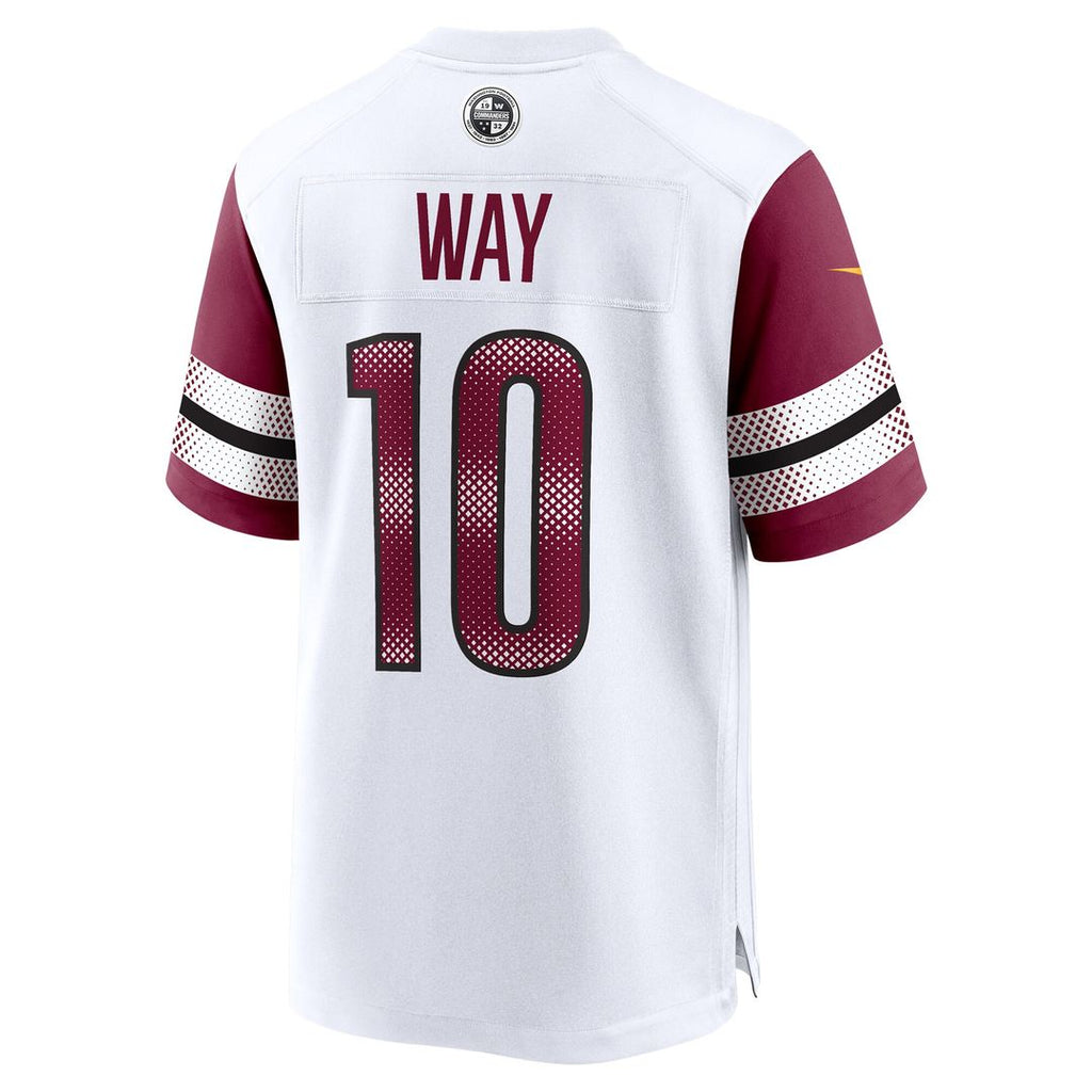 Tress Way Washington Commanders Nike Game Jersey -  White