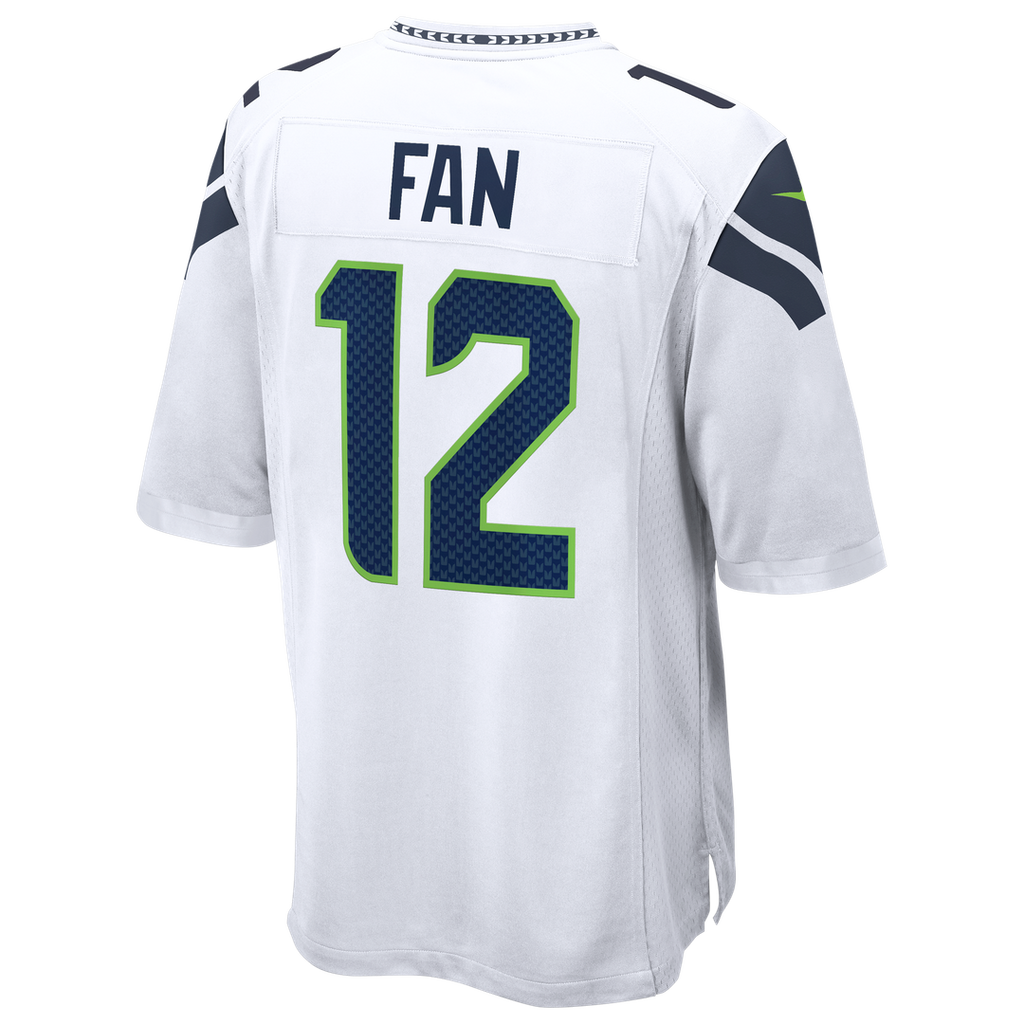 12s Seattle Seahawks Nike Game Jersey - White
