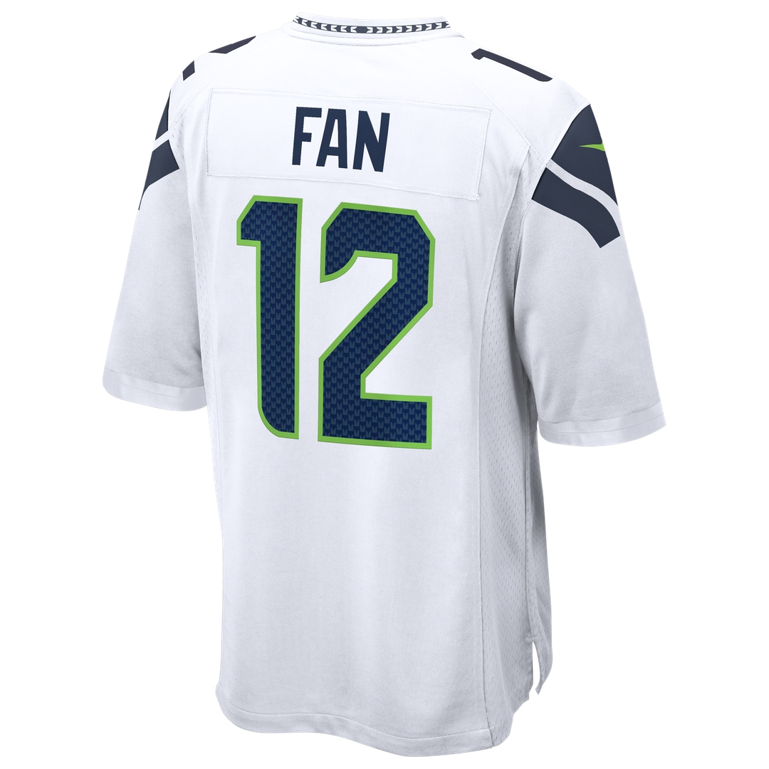 12s Seattle Seahawks Nike Game Jersey - White