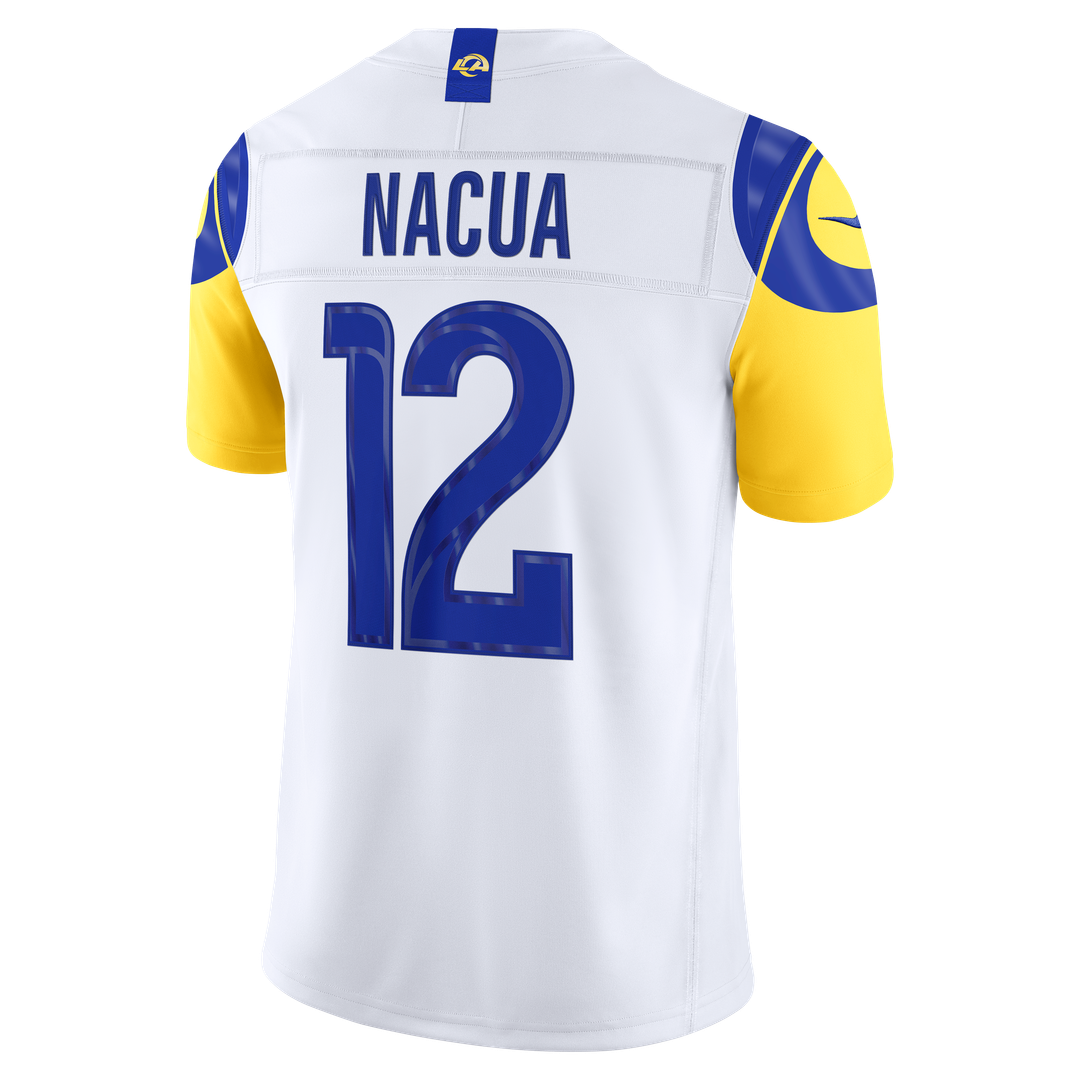 Puka Nacua Los Angeles Rams Nike Vapor F.U.S.E. Stitched Limited Jersey - White