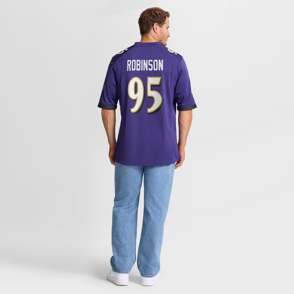 Tavius Robinson Baltimore Ravens Nike Team Game Jersey -  Purple