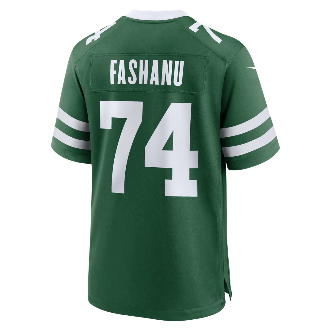Olu Fashanu New York Jets Nike  Player Game Jersey - Gotham Green