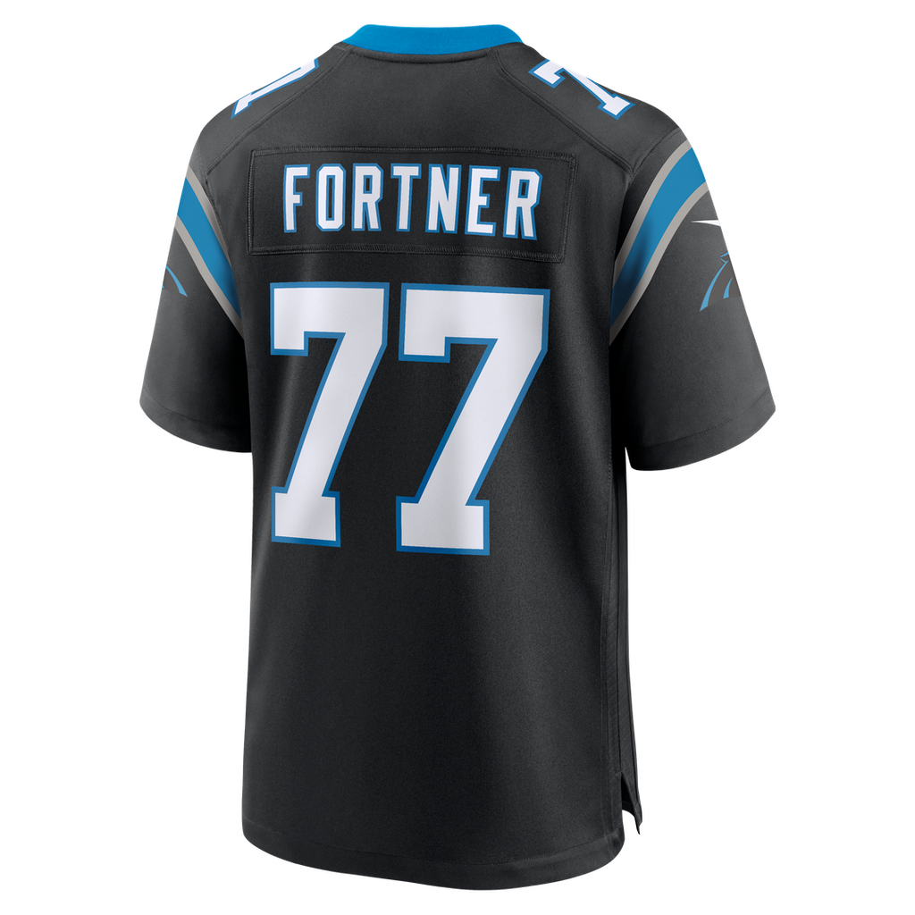 Luke Fortner Carolina Panthers Nike Team Game Jersey -  Black