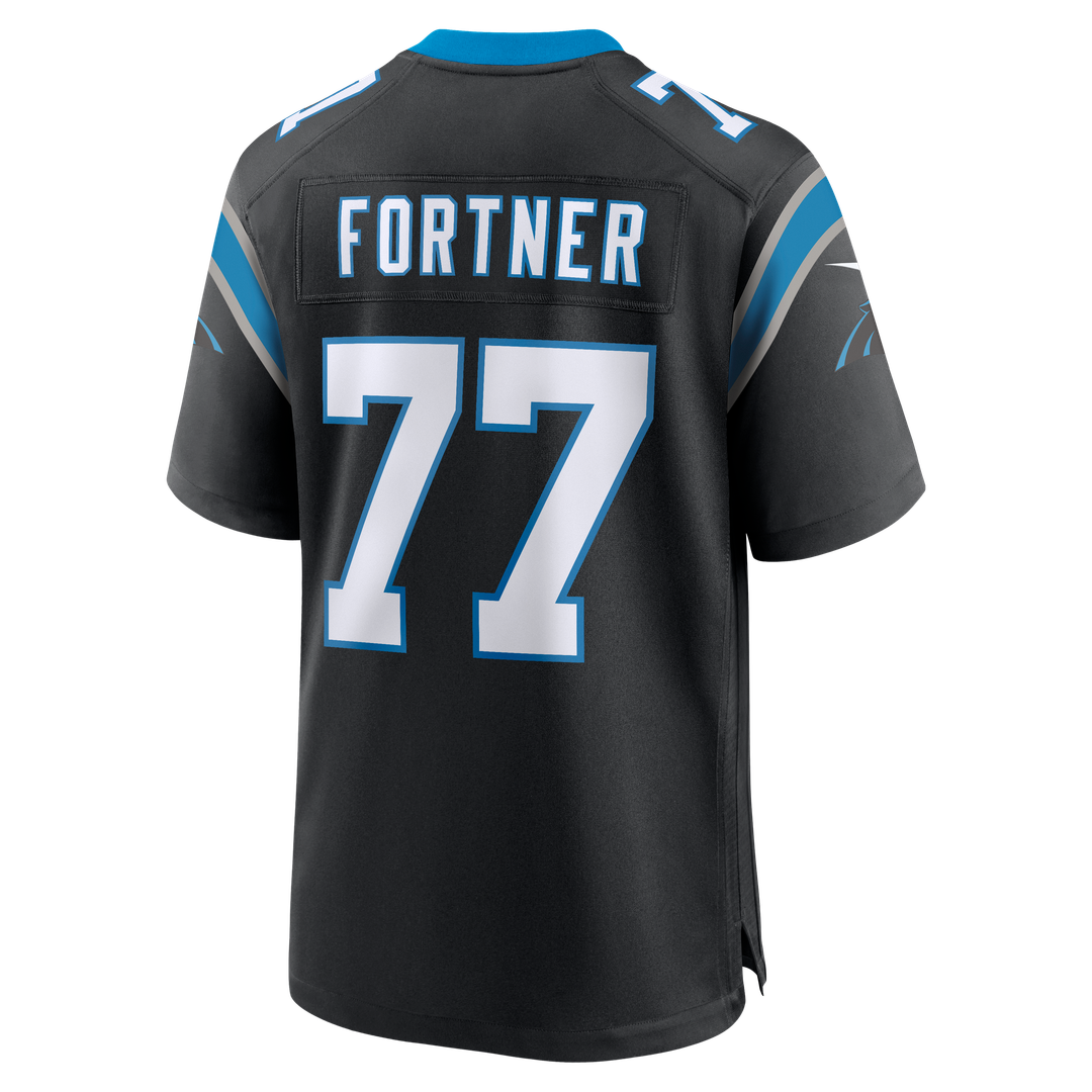 Luke Fortner Carolina Panthers Nike Team Game Jersey -  Black