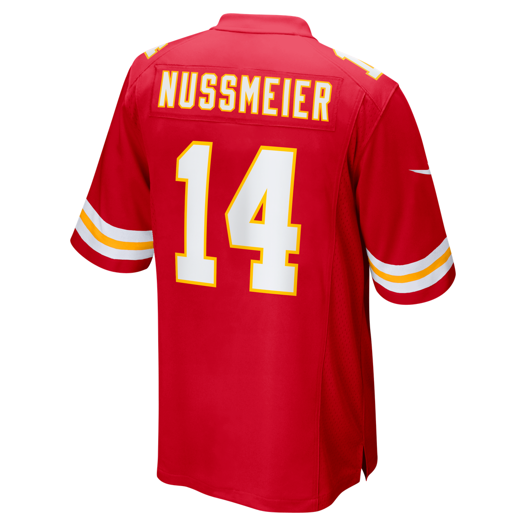 Garrett Nussmeier Kansas City Chiefs Nike Game Jersey - Red