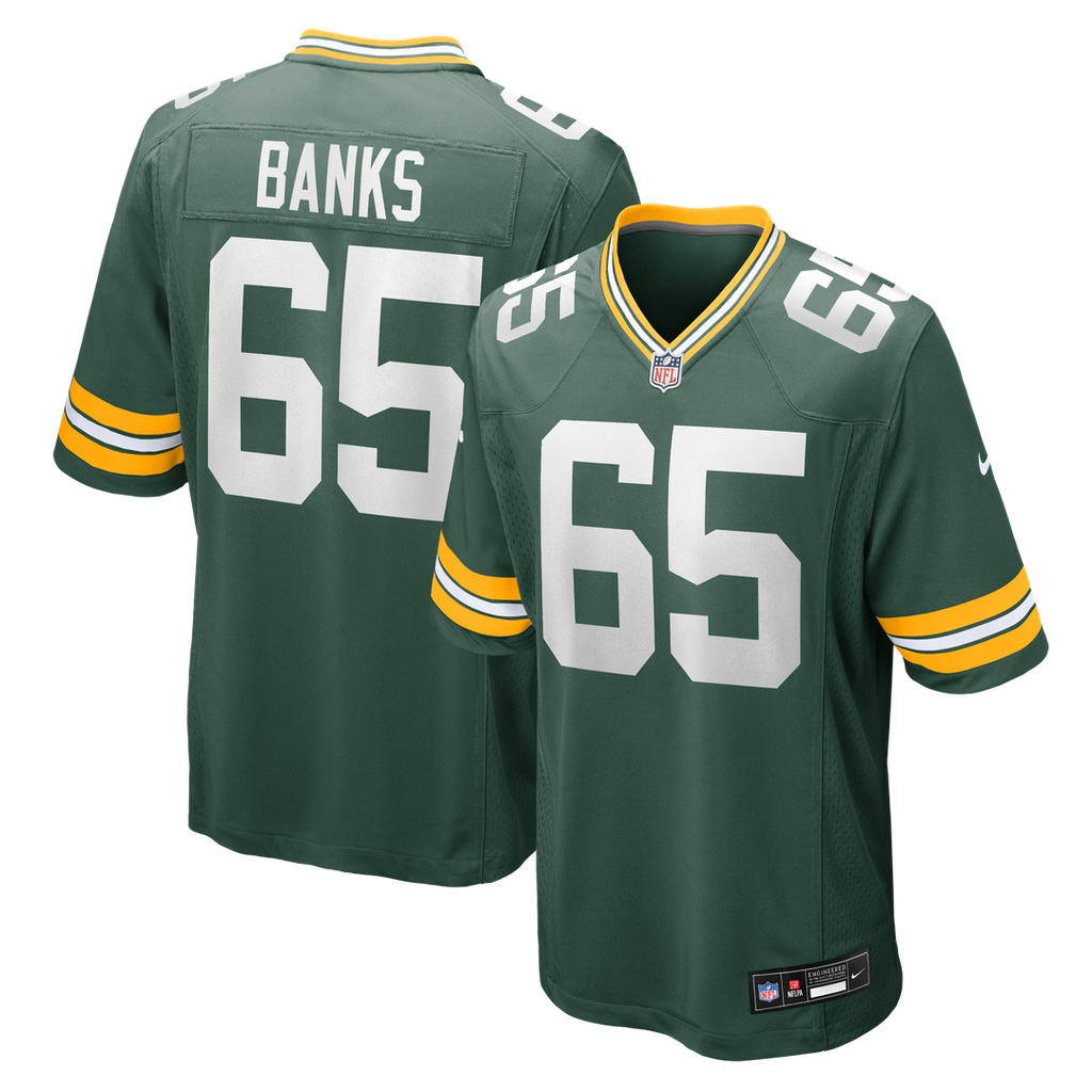 Aaron Banks Green Bay Packers Nike Team Game Jersey -  Green