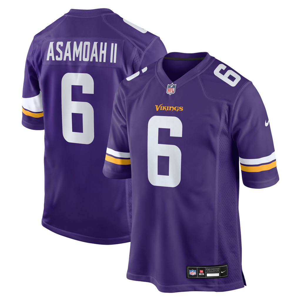 Brian Asamoah II Minnesota Vikings Nike  Game Jersey -  Purple