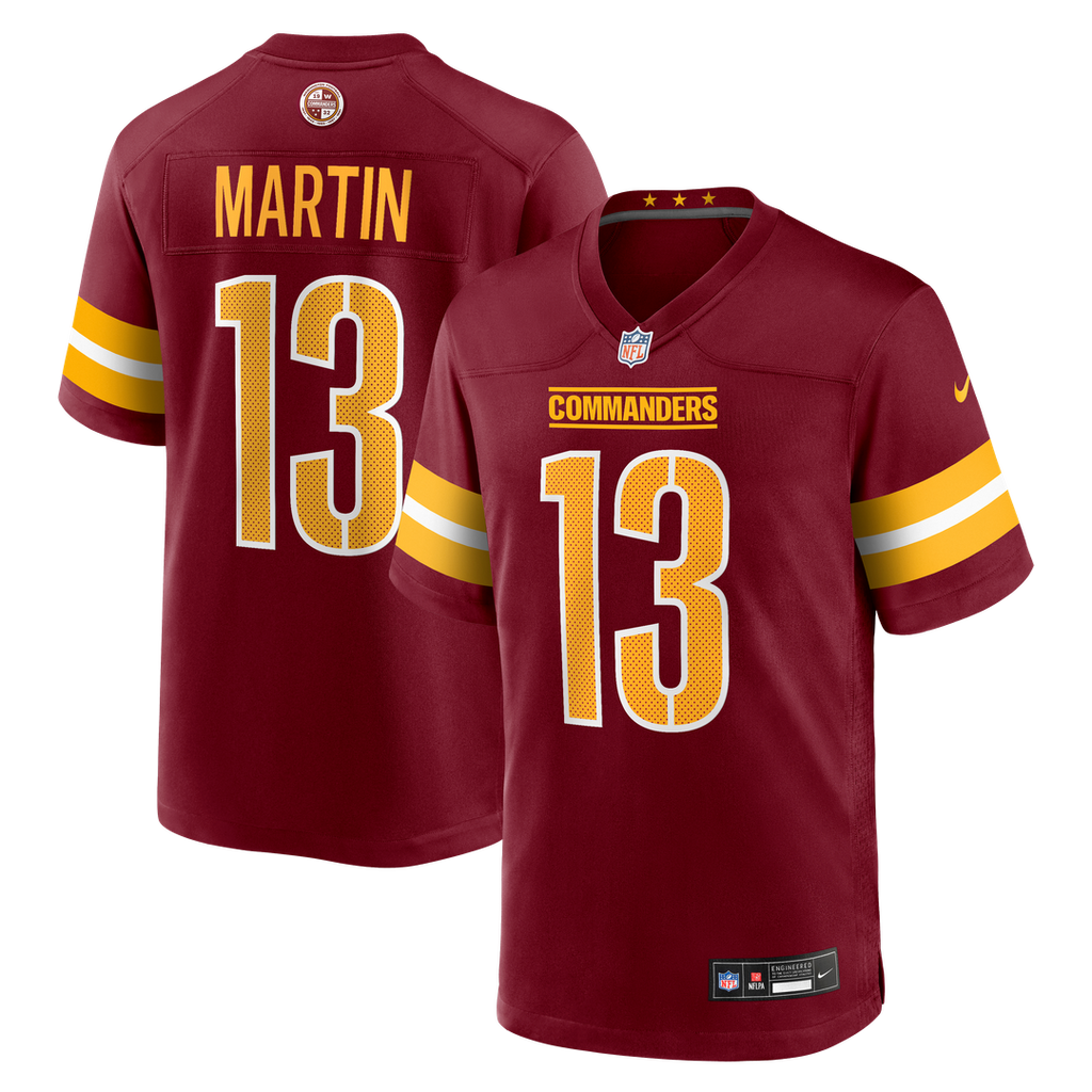 Tay Martin Washington Commanders Nike Team Game Jersey -  Burgundy