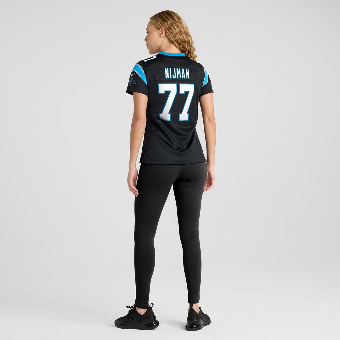Yosh Nijman Carolina Panthers Nike Women's  Game Jersey -  Black