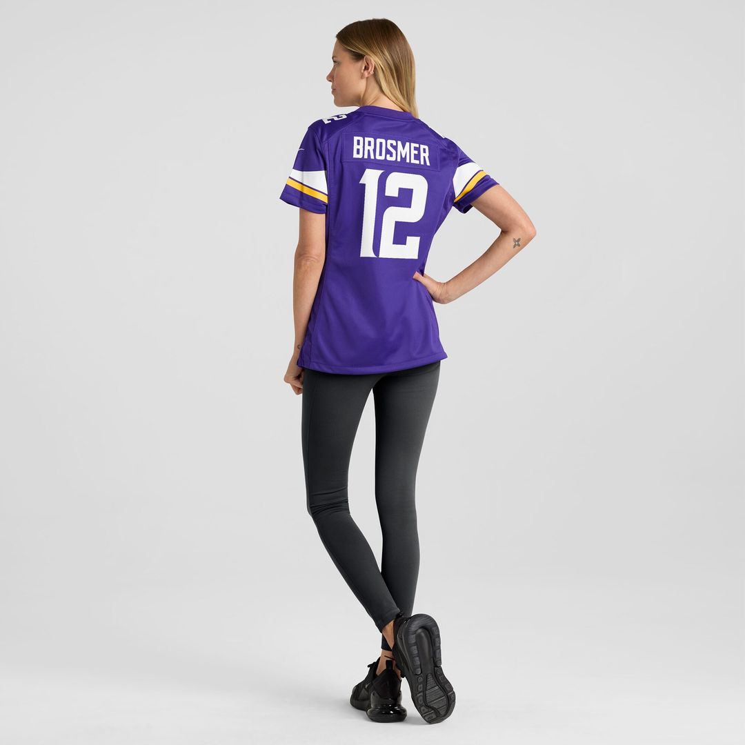 Max Brosmer Minnesota Vikings Nike Women's Team Game Jersey -  Purple