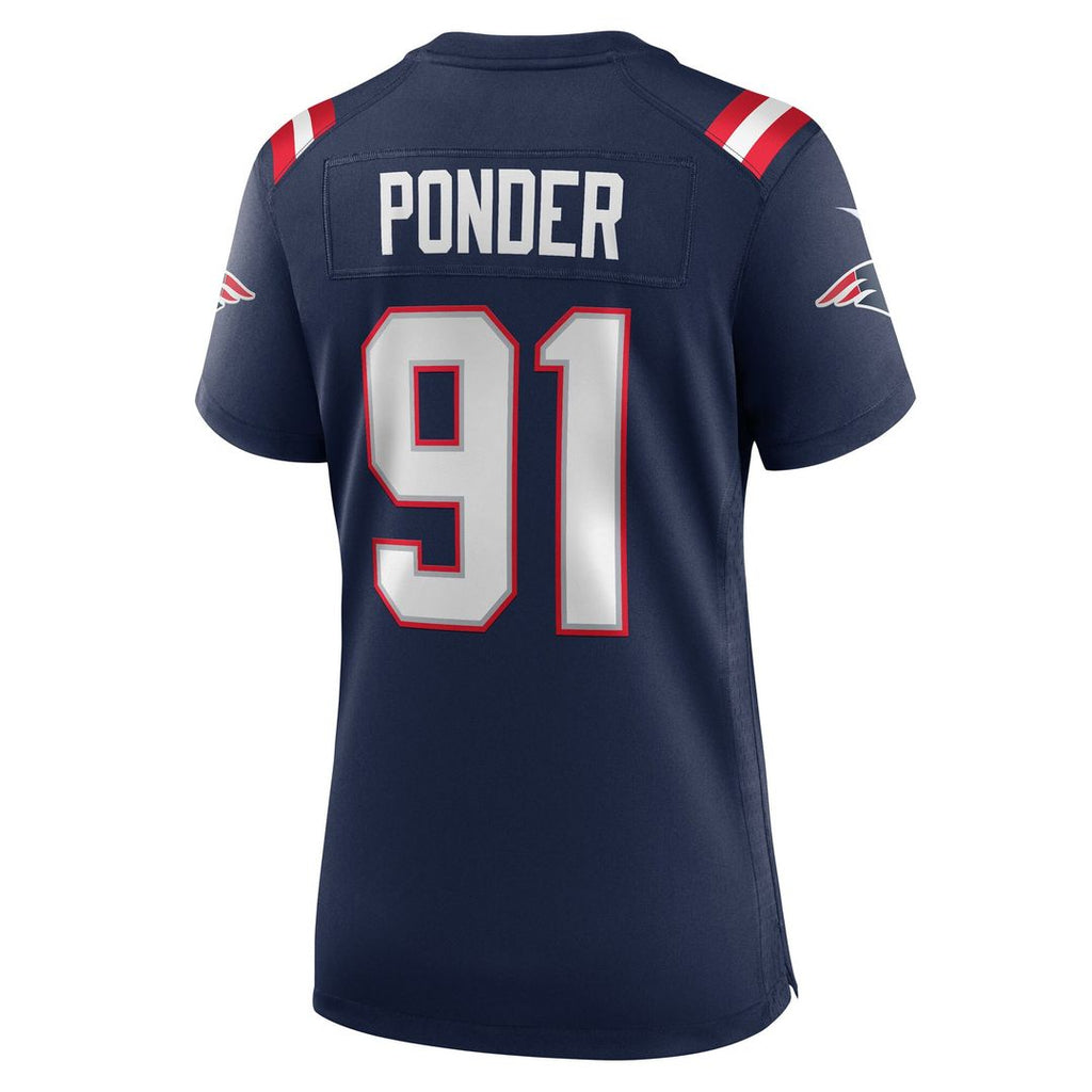 Elijah Ponder New England Patriots Nike Women's Team Game Jersey -  Navy