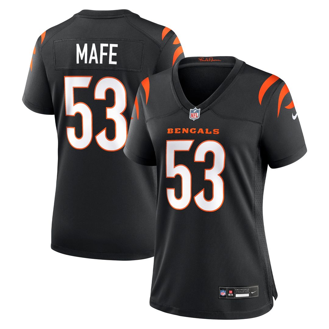 Boye Mafe Cincinnati Bengals Nike Women's Team Game Jersey -  Black