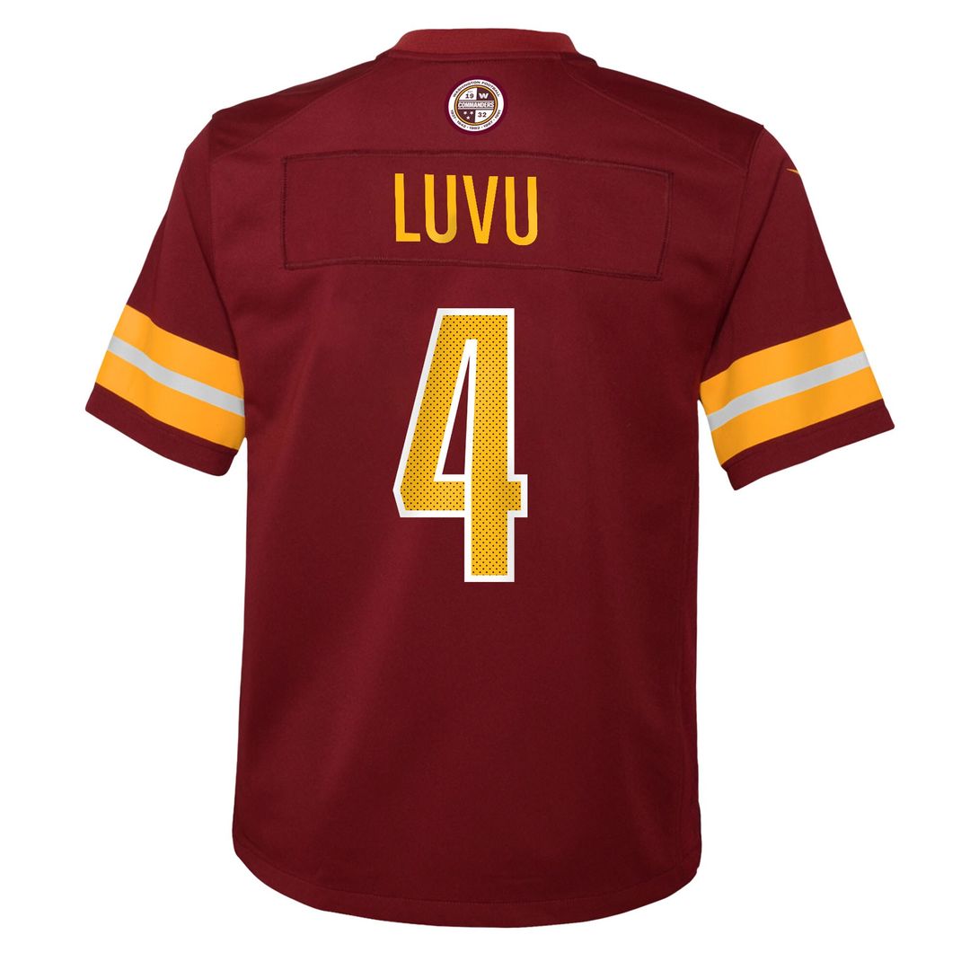 Frankie Luvu Washington Commanders Nike Youth Team Game Jersey - Burgundy