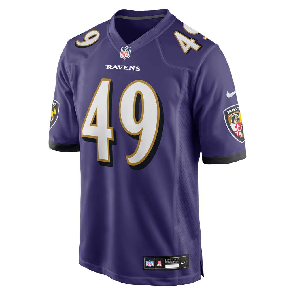 Jay Higgins IV Baltimore Ravens Nike Team Game Jersey -  Purple
