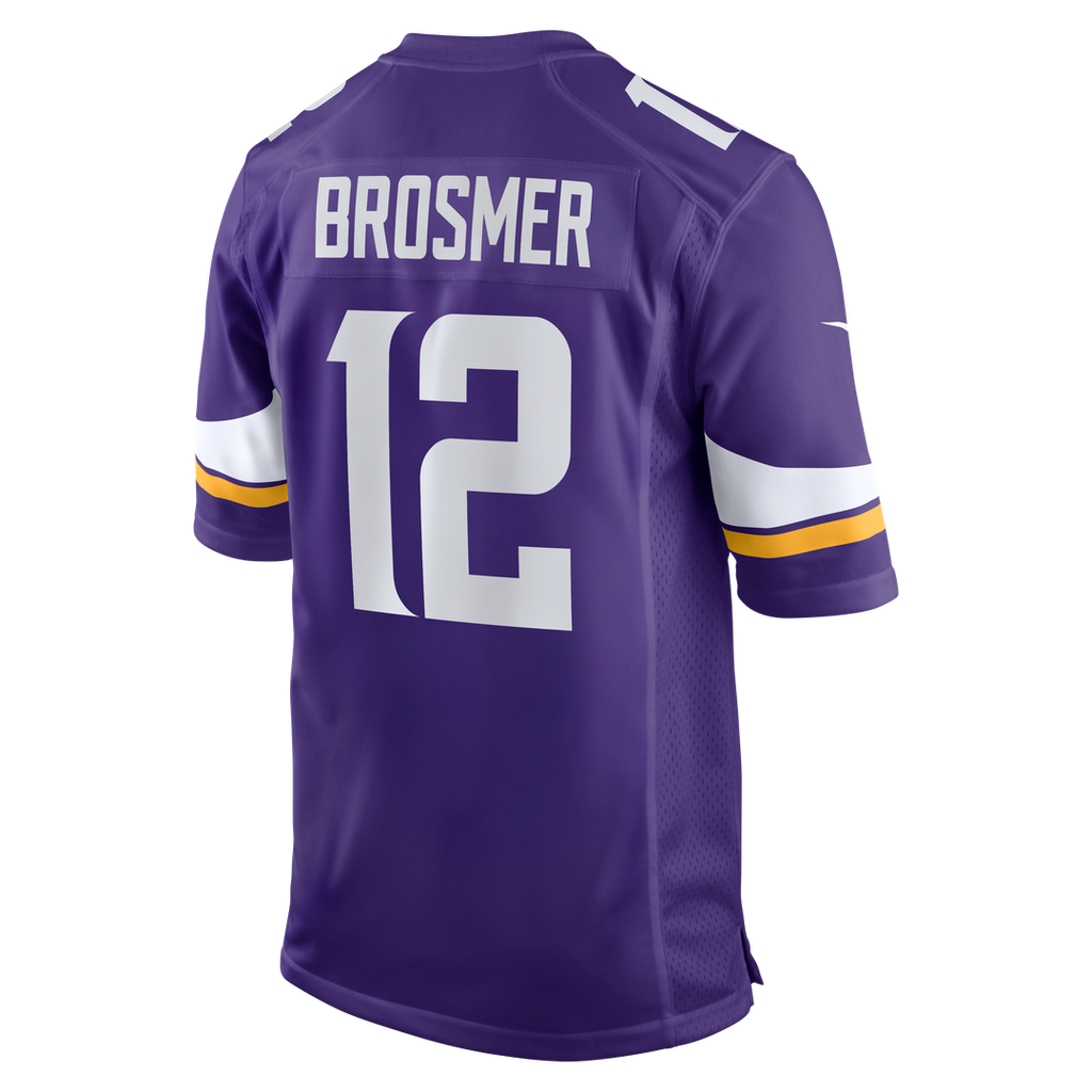 Max Brosmer Minnesota Vikings Nike Team Game Jersey -  Purple