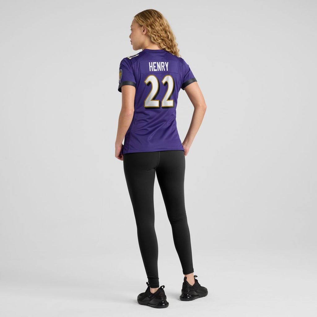 Derrick Henry Baltimore Ravens Nike Women's Game Player Jersey - Purple