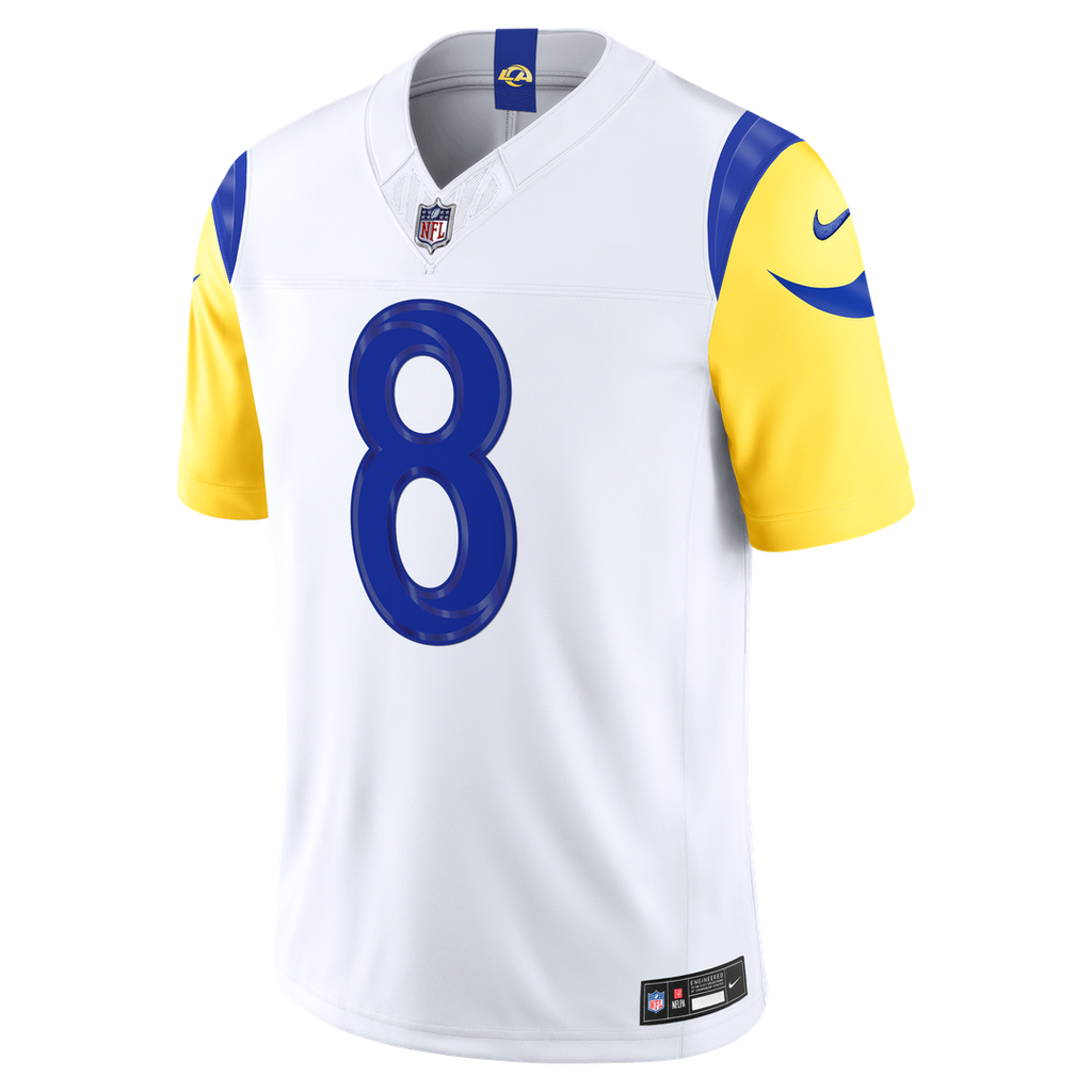 Jared Verse Los Angeles Rams Nike Vapor F.U.S.E. Stitched Limited Jersey - White
