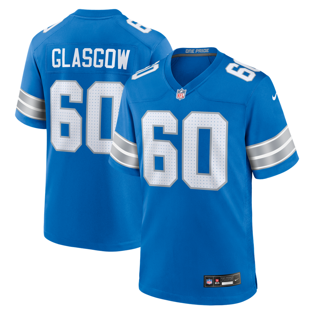 Graham Glasgow Detroit Lions Nike Team Game Jersey -  Blue