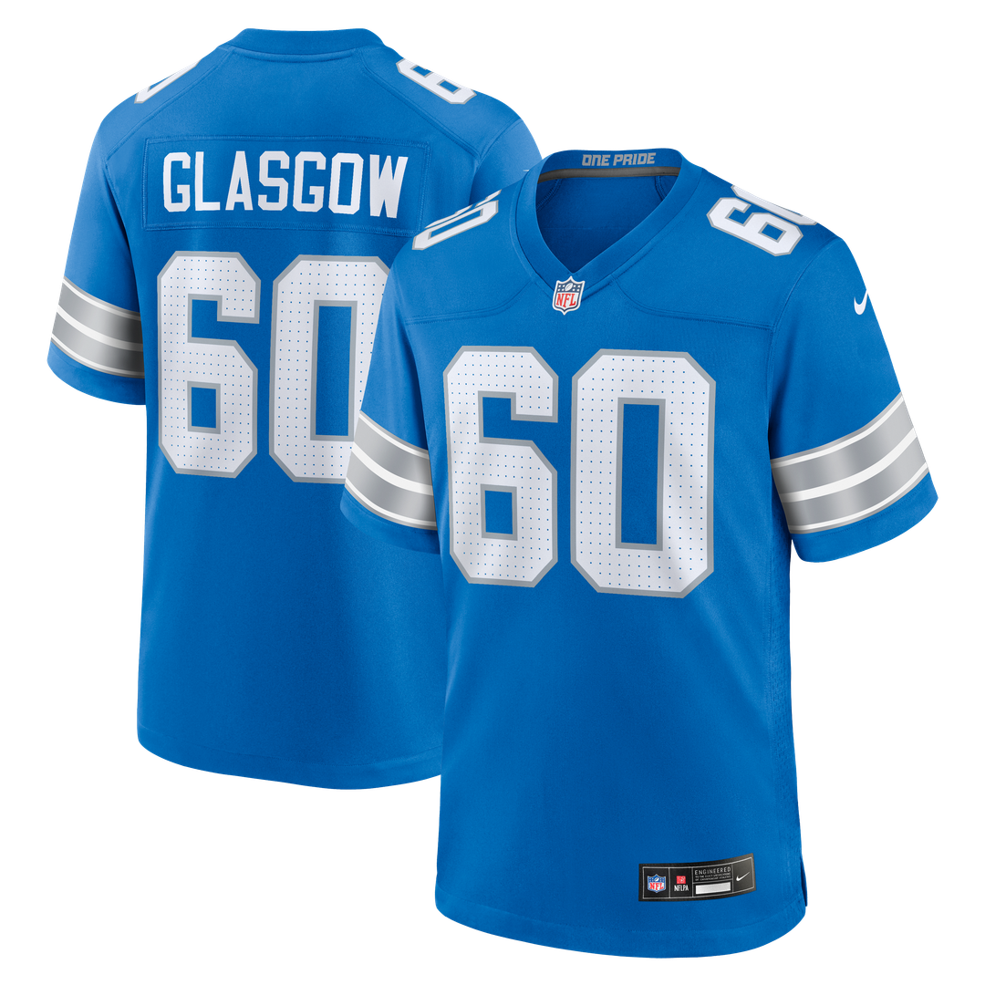 Graham Glasgow Detroit Lions Nike Team Game Jersey -  Blue