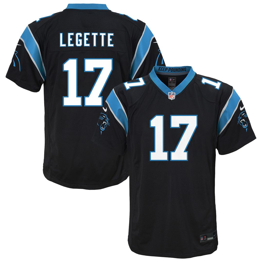 Xavier Legette Carolina Panthers Nike Youth Team Game Jersey - Black