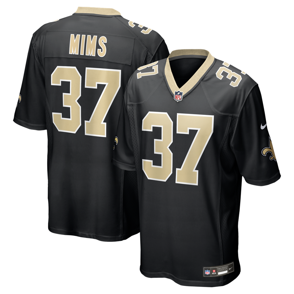 Jordan Mims New Orleans Saints Nike Team Game Jersey -  Black