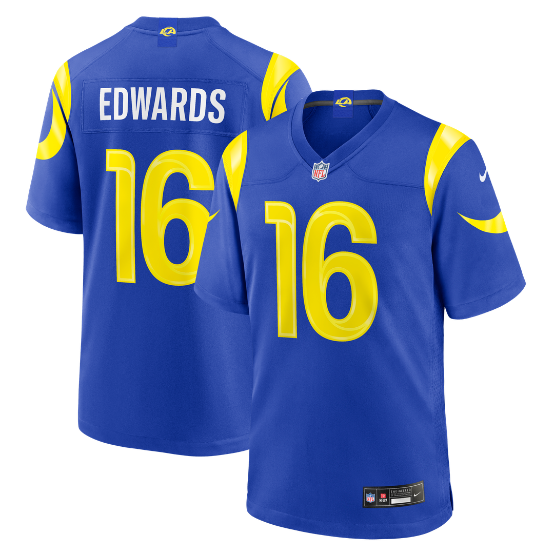 Tru Edwards Los Angeles Rams Nike Team Game Jersey - Royal