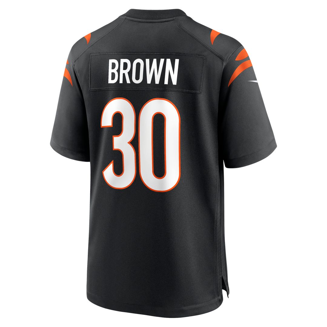 Chase Brown Cincinnati Bengals Nike Team Game Jersey -  Black
