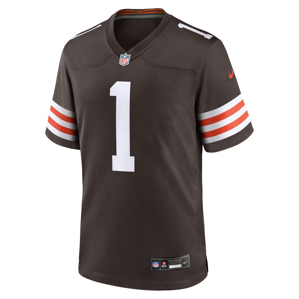 KC Concepcion Cleveland Browns Nike 2026 NFL Draft First Round Pick No. 24 Team Game Jersey - Brown