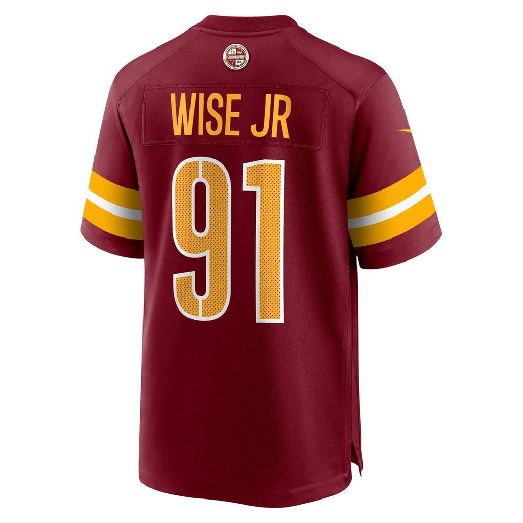 Deatrich Wise Jr. Washington Commanders Nike Team Game Jersey -  Burgundy