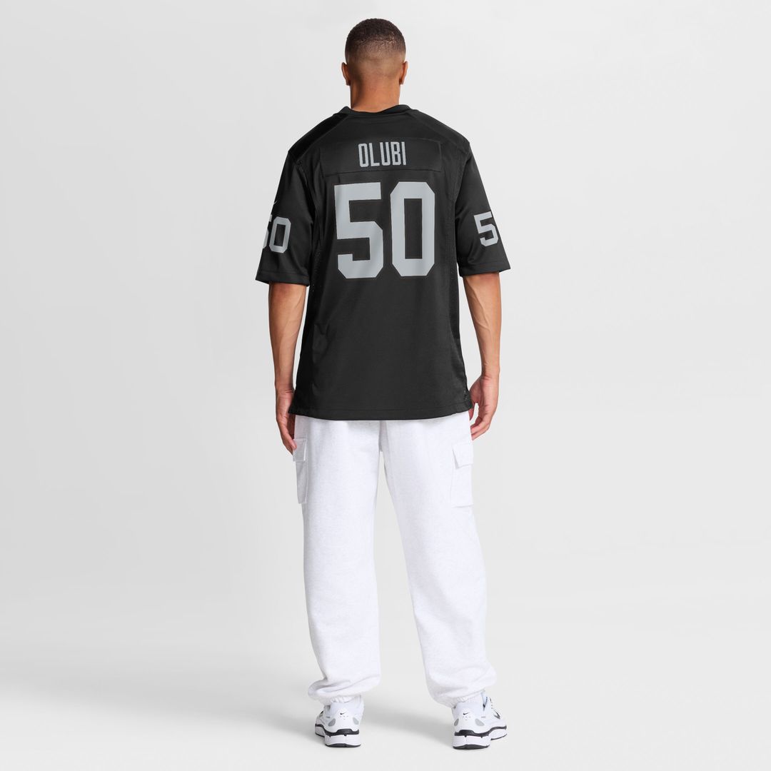 Segun Olubi Las Vegas Raiders Nike Team Game Jersey -  Black