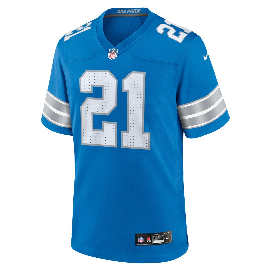 Roger McCreary Detroit Lions Nike Team Game Jersey -  Blue