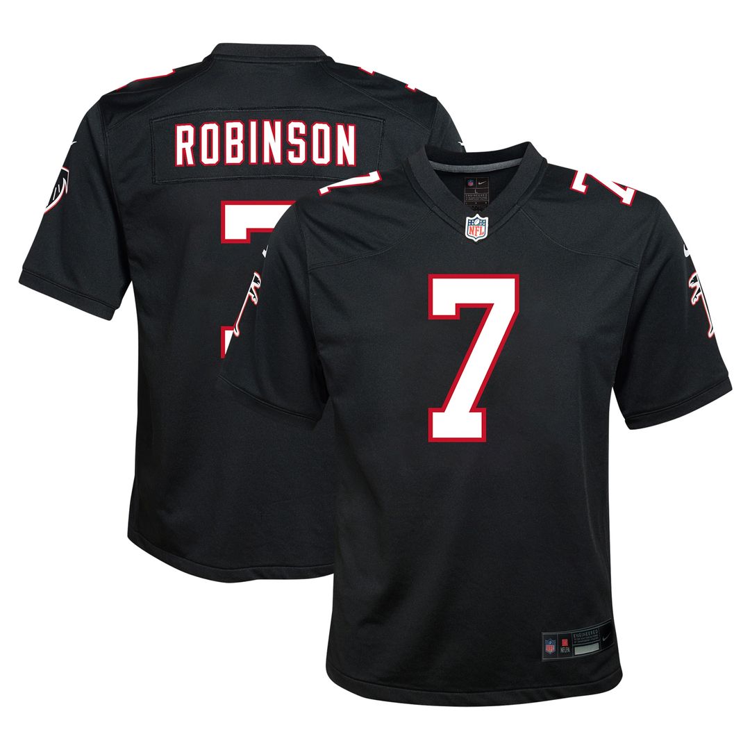 Bijan Robinson Atlanta Falcons Nike Youth Game Jersey - Black
