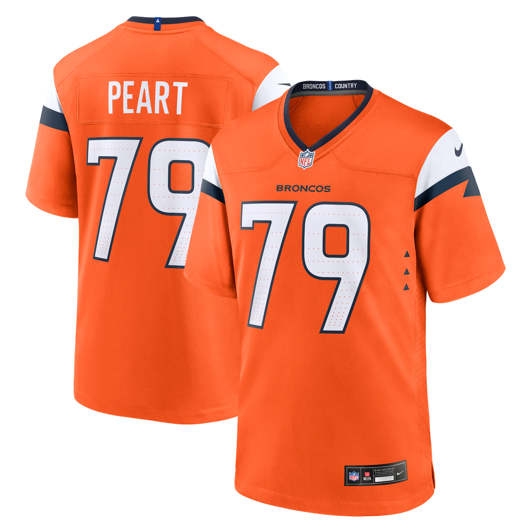 Matt Peart Denver Broncos Nike Team Game Jersey -  Orange