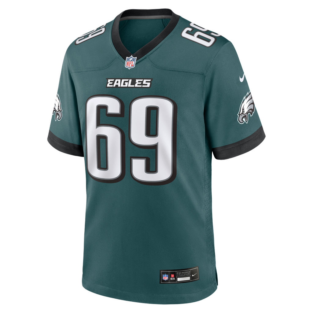 Landon Dickerson Philadelphia Eagles Nike Team Game Jersey -  Midnight Green