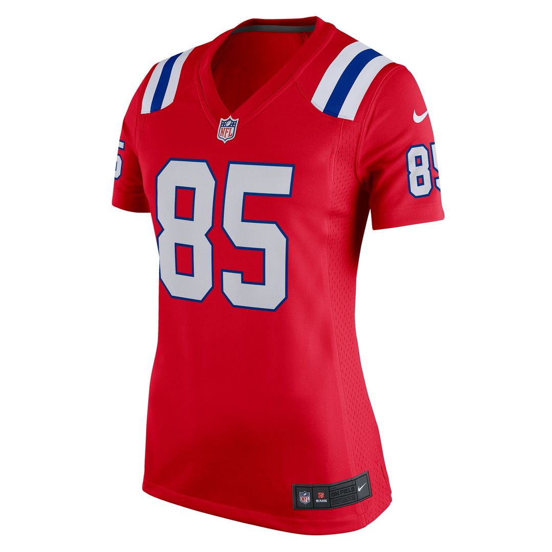 Hunter Henry New England Patriots Nike Women's  Team Game Jersey - Red