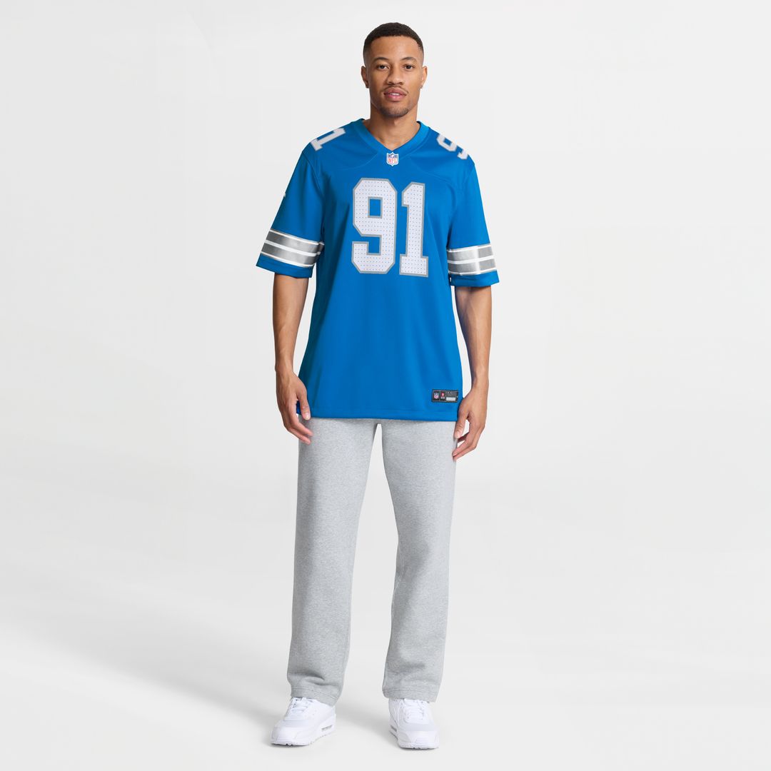 Tyleik Williams Detroit Lions Nike Team Game Jersey -  Blue