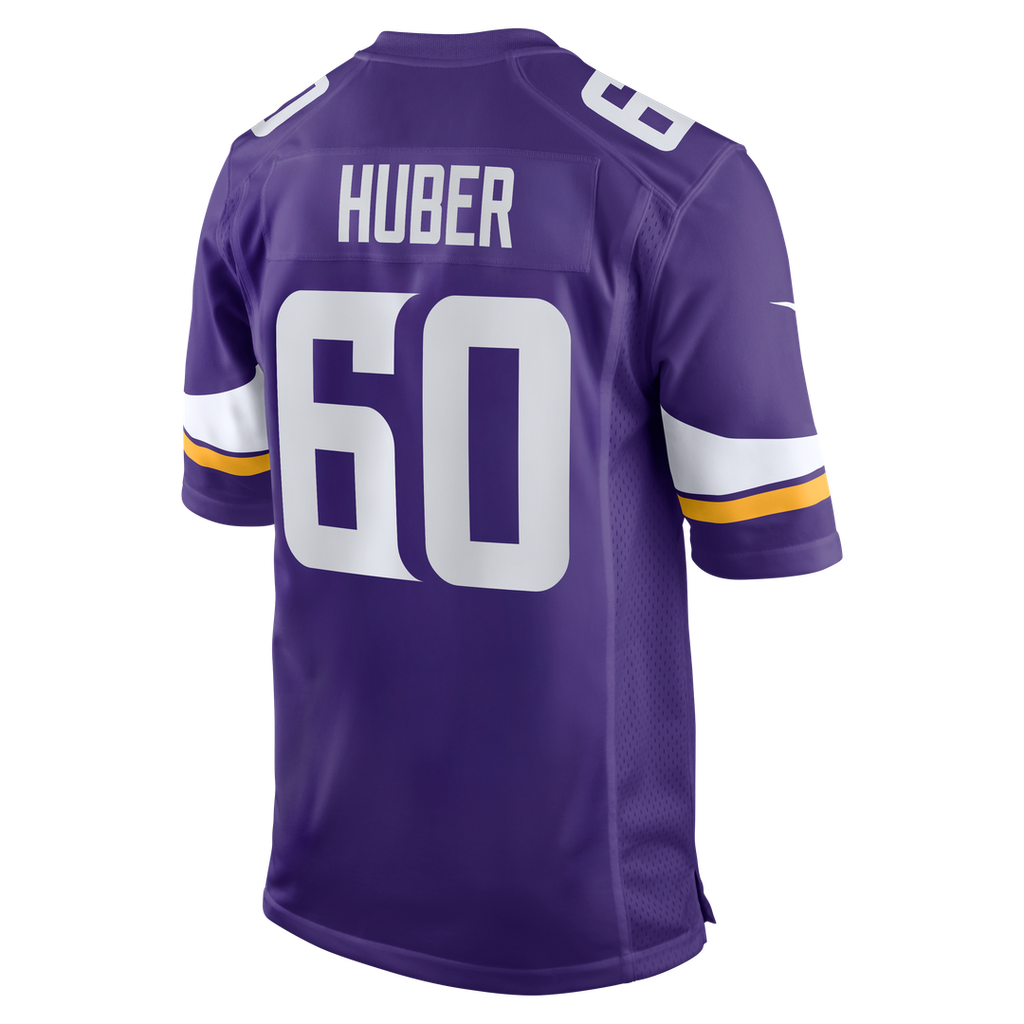 Joe Huber Minnesota Vikings Nike Team Game Jersey -  Purple